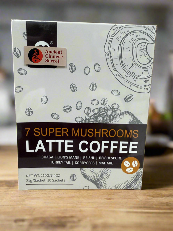7 Super Mushrooms Latte Coffee