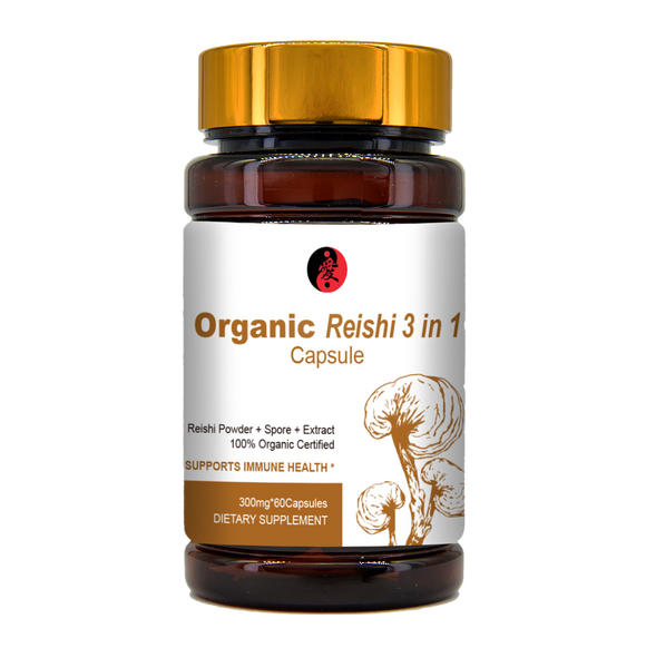 Organic Reishi 3 in 1 Capsules